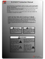 Preview for 1 page of Bullitt B-217 Instruction Manual