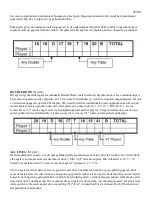 Preview for 42 page of Bulls MATCHPOINT Owner'S Manual And Game Instructions