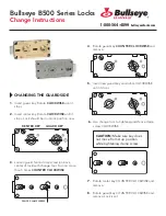 Bullseye S.D. Locks B500 Series Change Instructions preview