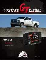 Bully Dog 50 State GT Diesel Owner'S Manual preview