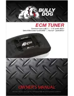 Предварительный просмотр 1 страницы Bully Dog ECM Tuner Owner'S Manual