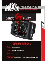 Предварительный просмотр 1 страницы Bully Dog Gauge GT Tuner Owner'S Manual