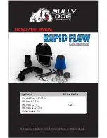 Bully Dog RAPID FLOW Cold Air Intake Installation Manual предпросмотр