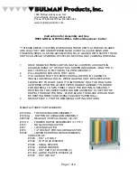 BULMAN Products R999 8-ROLL Instructions For Assembly And Use preview