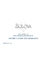 Preview for 3 page of Bulova 98A118 Owner'S Manual And Warranty