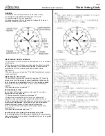 Preview for 3 page of Bulova Time Zone Settings Manual