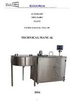 Bulteh 2000 EKOMILK mini DAIRY Plant 120L Technical Manual предпросмотр