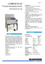 Bungard COMPACTA 30 Instructions For Use Manual preview