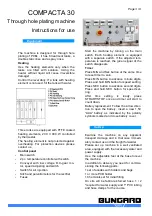 Preview for 3 page of Bungard COMPACTA 30 Instructions For Use Manual