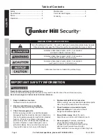Предварительный просмотр 2 страницы Bunker Hill Security 60498 Owner'S Manual & Safety Instructions