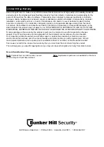 Preview for 8 page of Bunker Hill Security 62240 Owner'S Manual & Safety Instructions