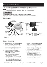 Предварительный просмотр 5 страницы Bunker Hill Security 69654 Owner'S Manual & Safety Instructions