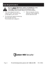 Предварительный просмотр 8 страницы Bunker Hill Security 69654 Owner'S Manual & Safety Instructions