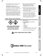 Preview for 3 page of Bunker Hill Security Bunker Hill Security 69644 Owner'S Manual & Safety Instructions