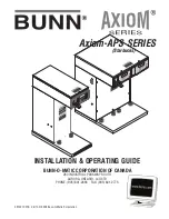 Bunn Axiom-APS SERIES Installation & Operating Manual preview