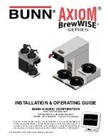 Preview for 1 page of Bunn AXIOM BREWWISE Series Installation & Operating Manual