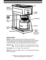 Preview for 2 page of Bunn BX-B Use And Care Manual