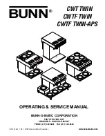 Bunn CWT TWIN Operating & Service Manual предпросмотр