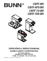 Bunn CWTF-APS-MV Operating & Service Manual preview