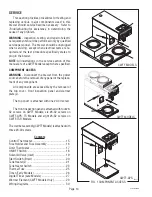 Preview for 14 page of Bunn CWTF-APS-MV Operating & Service Manual