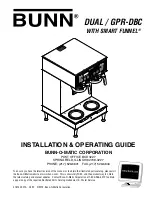 Bunn DUAL / GPR-DBC Installation & Operating Manual preview