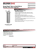 Preview for 1 page of Bunn Easy Clear EDSS-11-T200F Specification