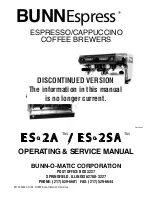 Bunn Espress ES-2A Operating & Service Manual preview