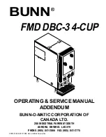 Bunn FMD DBC-3 4-CUP Operating & Service Manual preview