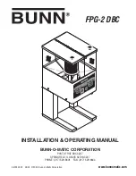 Bunn FPG-2 DBC Installation & Operating Manual preview