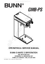 Bunn GMB-PS Operating & Service Manual предпросмотр