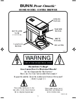 Preview for 3 page of Bunn GR Use And Care Manual