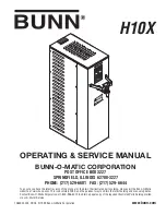 Bunn H10X Operating & Service Manual preview