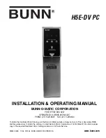 Preview for 1 page of Bunn H5E-DV PC Installation & Operating Manual