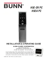 Bunn H5E-DV Installation And Operating Manual preview