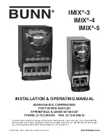 Bunn IMIX-3 Installation & Operating Manual preview