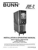 Bunn JDF-2 Installation & Operating Manual preview