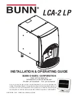 Preview for 1 page of Bunn LCA-2 LP Installation And Operating Manual