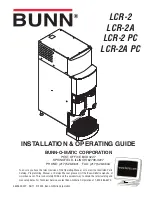 Preview for 1 page of Bunn LCR-2 Installation And Operating Manual