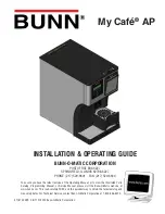 Bunn My Cafe AP Installation & Operating Manual preview