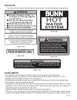 Предварительный просмотр 2 страницы Bunn OHW Installation & Operating Instructions