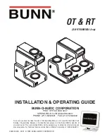 Bunn OT Installation & Operating Manual preview