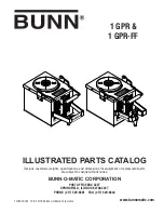 Предварительный просмотр 1 страницы Bunn SAFETY-FRESH 1 GPR Illustrated Parts Catalog