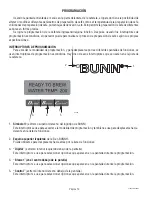 Preview for 51 page of Bunn Single TF DBC Installation & Operating Manual