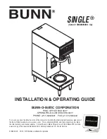 Bunn SINGLE Installation And Operating Manual предпросмотр