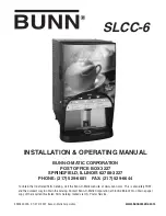 Bunn SLCC-6 Installation & Operating Manual preview