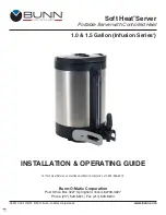 Preview for 1 page of Bunn Soft Heat Infusion Series Installation & Operating Manual