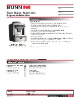 Preview for 1 page of Bunn Tiger M-2 Specification Sheet