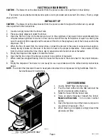 Preview for 4 page of Bunn VPR-VPS 10053.0000 Installation & Operating Manual