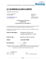 Preview for 8 page of BUNNING LOWLANDER MSL60 Instruction & Spares Manual