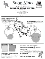 BUON VINO MINIJET Quick Start Manual предпросмотр